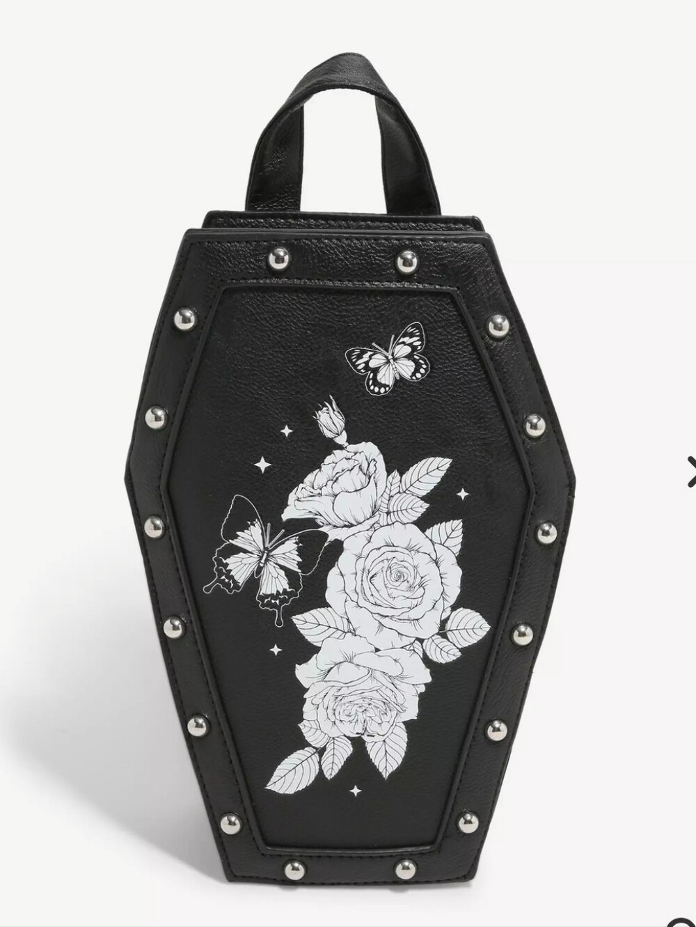 Butterfly Rose Coffin Mini Backpack